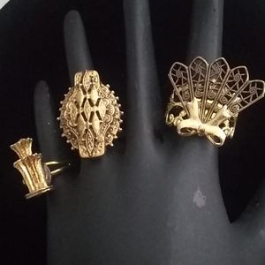 ✴️vtg art deco rings(3)